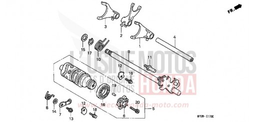 BARILLET DE SELECTION CB500X de 1999